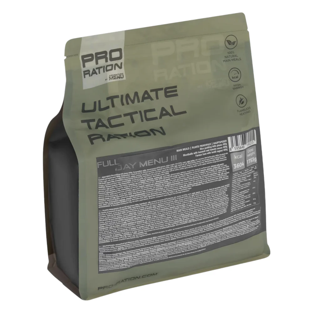 Ultimate Tactical Ration FULL DAY MENU III