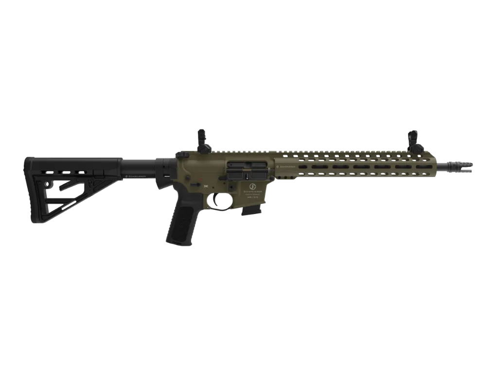 Schmeisser AR15-9 M4FL OD Green 14.5" 9mm Para