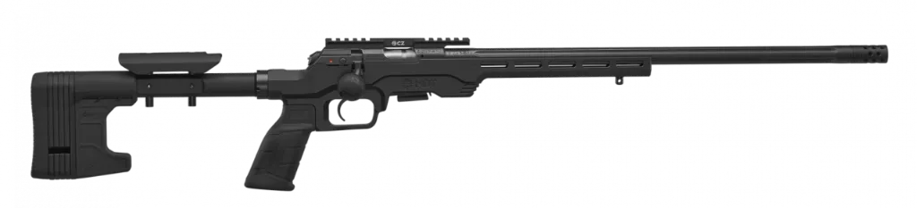 CZ 457 MDT Chassis .22 LR, LL 525mm 1/2×20, ohne Visierung vestellbarer Schaft in der Höhe